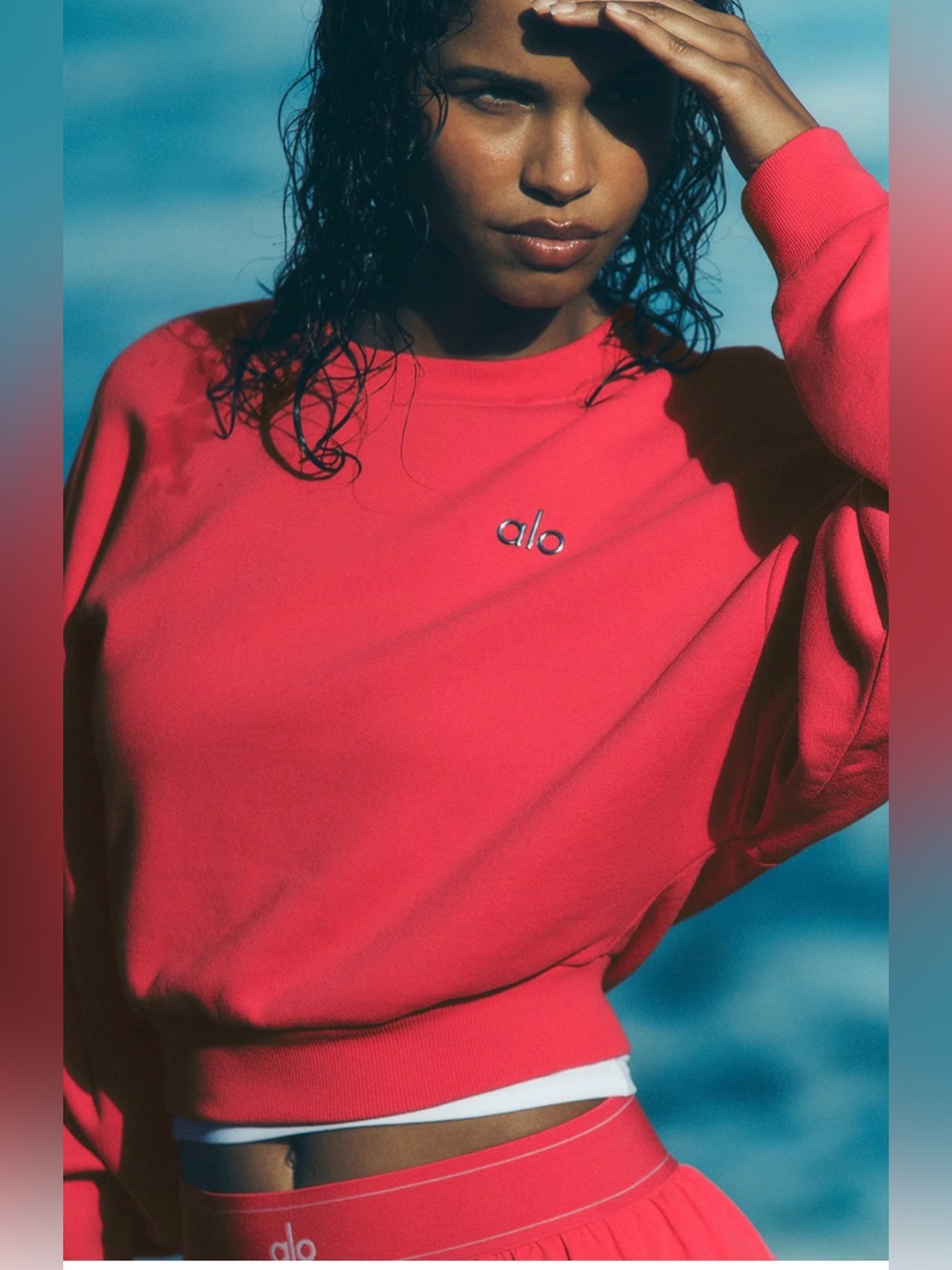 Alo Accolade Cropped Crewneck SZ small